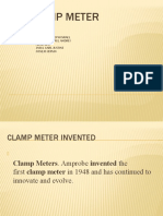 Clamp Meter: Reported By: Oblefias Joseph Israel Lagdameo Paul Andrei Abad Geo Jasul Carl Justine Cosejo Jervin