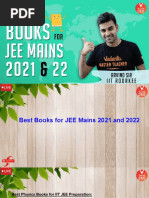 Best Books For JEE Mains 2021 and 2022