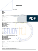 Preposition: Assignment 1