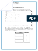 Actividad de Planeación Del Mantenimiento