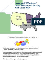 The Causes and Effects of Sectionalism