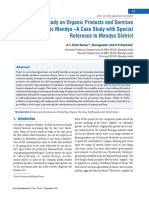 An Empirical Study On Organic Products and Services at Organic Mandya - A Case Study With Special Reference To Mandya District