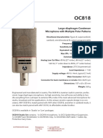 Large-Diaphragm Condenser Microphone With Multiple Polar Patterns