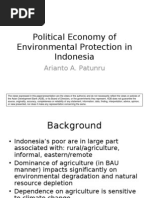 The Political Economy of Environmental Policy in Indonesia - Presentation