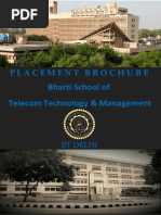 Bharti School of Telecom Technology & Management: Placement Brochure