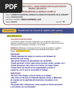 Articulo de Opinion de Un Escolar Del 5° G