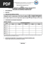 Modelo Plan de Trabajo de Luis Ursula Espinoza