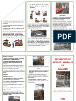 Triptico de Prevencion de Riesgos Laborales.