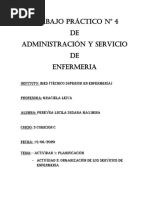 TRABAJO PRACTICO N 4 de Administración