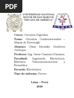 Informe Previo 3 Circuitos Combinacionales - Mapas de Karnaugh