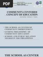 Community Centered Concept of Education