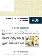 Estudio de Las Ciencias Naturales