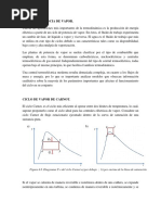 Ciclo de Vapor Carnot y Rankine