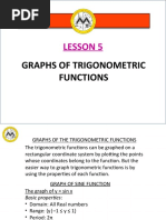 Math12-1 - Lesson 5 - Graphs of Trigonometric Functions