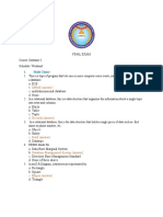 B. DBMS (Answer) : I. Multi Choice