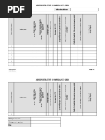 Administrative Compliance Grid: Contract Title: Publication Reference