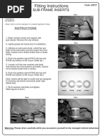 Fitting Instructions: Sub-Frame Inserts