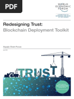 WEF - Redesigning - Trust - Blockchain - Deployment Toolkit