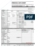 Personal Data Sheet Revised 2017