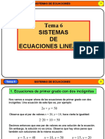 t6 Sistemas de Ecuaciones