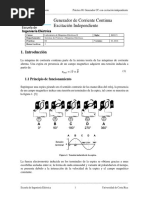 Generador de Corriente Continua Excitación Independiente