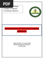 Epidemiology of Infectious Disease Amebiasis: University of Fallujah College of Medicine Community Medicine