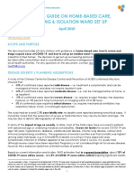 Covid-19: Guide On Home-Based Care, Screening & Isolation Ward Set Up