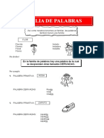 Familia de Palabras para Primero de Primaria