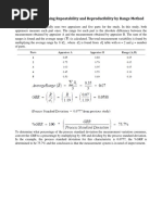 Example - Determining Repeatability and Reproducibility by Range Method