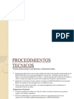 Procedimientos Tecnicos