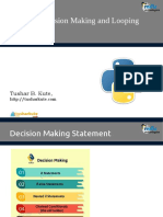 03 Python - Decision Making and Looping