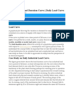 Load Curve - Load Duration Curve - Daily Load Curve