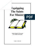 Equipping The Saints For Ministry