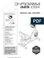 Manual Pro-Form 325 CSX