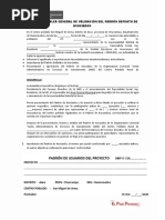 Acta de Asamblea General de Validación Del Padrón Definito de Asociados