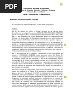 Arguello - Taller - Jurisdicción y Competencia en Aforados