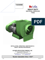 BloApCo Fan Model 40-2, Serial Number 150089B Fan Manual