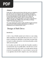 Design of Belt Drive