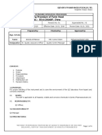 Operating Procedure of Fume Hood Model No.: EDU1200ABP, China