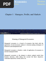 Chapter 1: Managers, Profits, and Markets: Ninth Edition