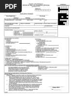 Building Permit Application Form