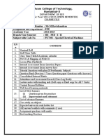 Department of Eee Academic Year 2014-2015 (EVEN SEMESTER) Course File