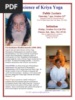 2008-10 Kriya Yoga Public Lecture and Initiation October 23-26