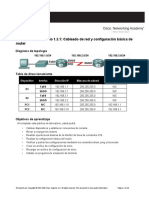 Práctica de Laboratorio 1.5.1.1 Cableado de Red y Configuración Básica de Router - Serial