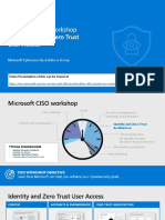 Ciso Workshop 3 Identity and Zero Trust User Access PDF