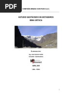 Estudio Geotecnico de Botaderos Cori Puno PDF