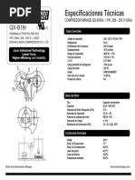 Compresor Mirage QX-B18r