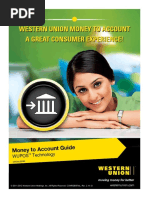 Western Union Money To Account A Great Consumer Experience!