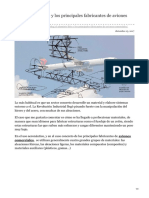 El Aluminio Litio y Los Principales Fabricantes de Aviones Comerciales