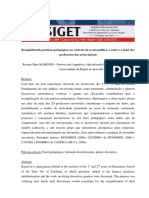 Ressignificando Praticas Pedagogicas No Contexto Da Escola Publica o Saber e o Fazer PDF